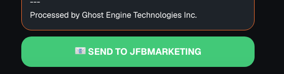 Processed weekly client update with Send to JFBMARKETING action
